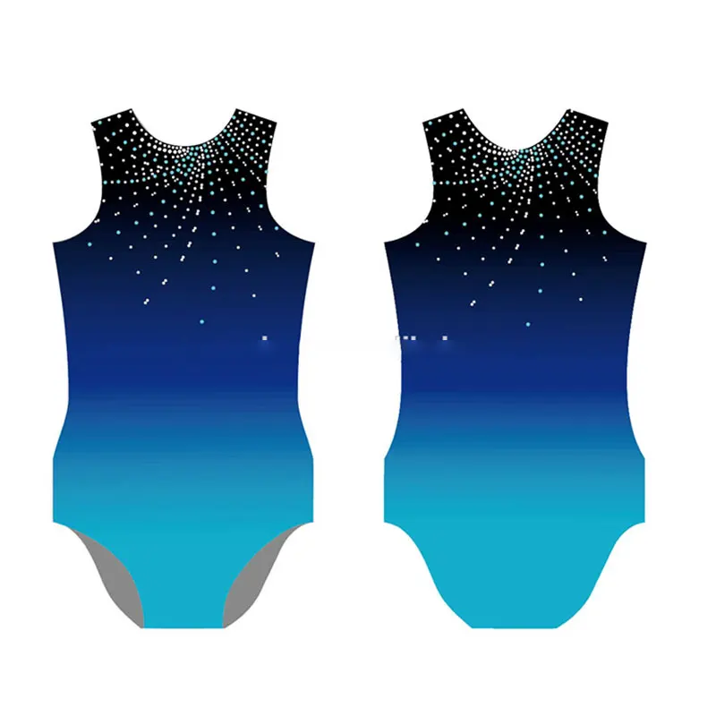 OEM/ODM Service Custom Children Girls Ab Rhinestone For Leotards Gymnastics Clothing