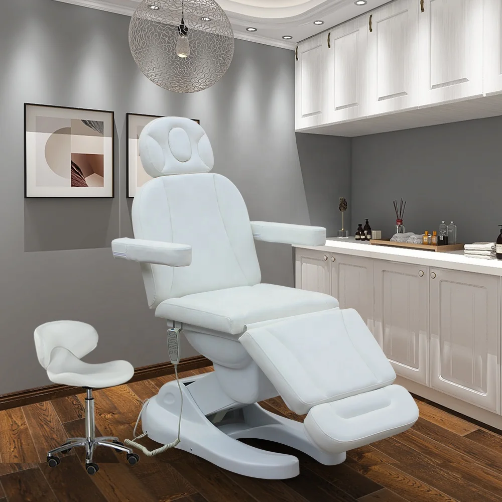 CE Certificate Electric 4 Motor Beauty Supply Salon Furniture Beauty Bed Facial Bed