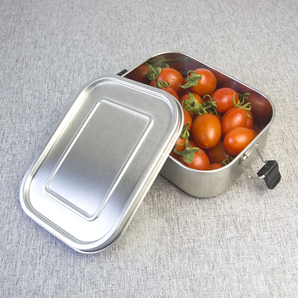 Amazon hot sale Portable kids Metal Stainless Steel Bento Lunch Box