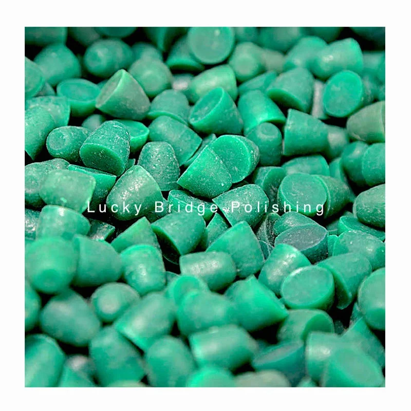 USA Metal Smoothing Fine Cutting Aluminum MFI Deburring Cone Shape Polyester Resin Chip Plastic Tumbling Media Vibro Media