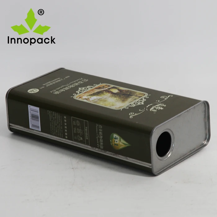 Empty Rectangular Tin Cans With Factory Price For Olive Oil Metal Cans With Lids