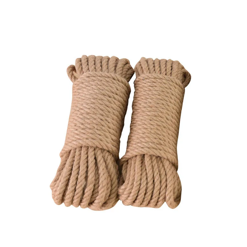 High quality 6 mm-8 mm Natural Jute Hemp Rope Manufacturer Craft Gift Packing Rope