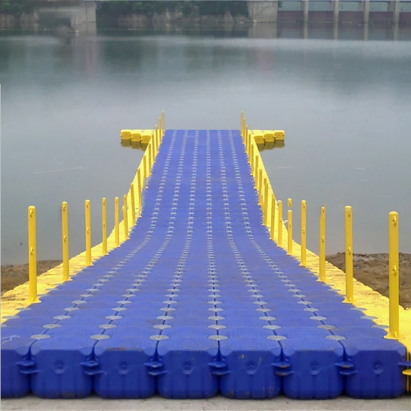 Customized color hdpe Simple assembly floating pontoon plastic Free accessories floating dock