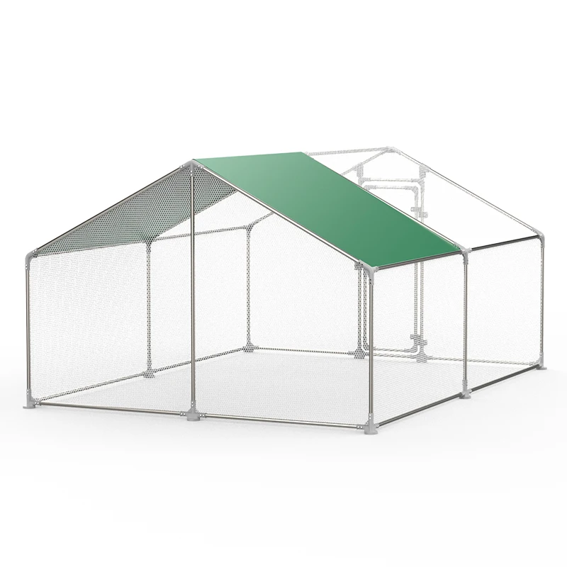 12 square meter chicken run outdoor chicken coop house plastic and metal material