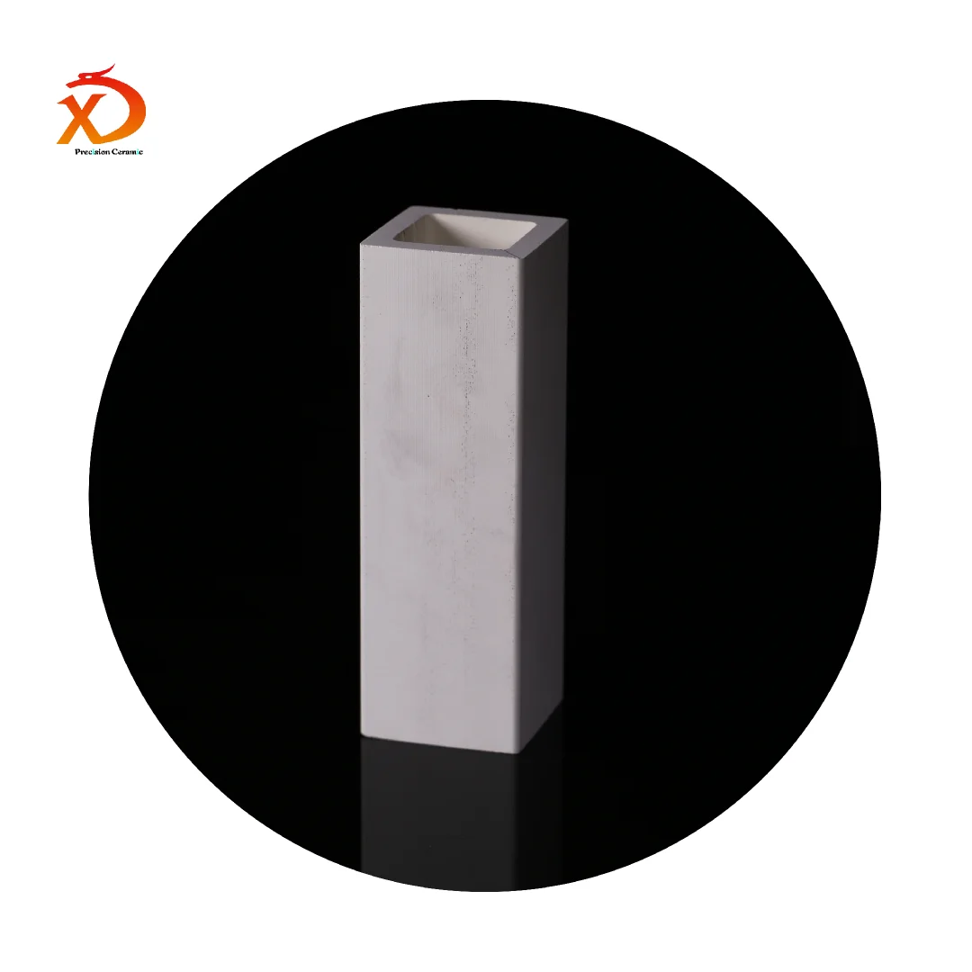 High purity reliable quality 99% AL2O3 Alumina ceramic square Tube