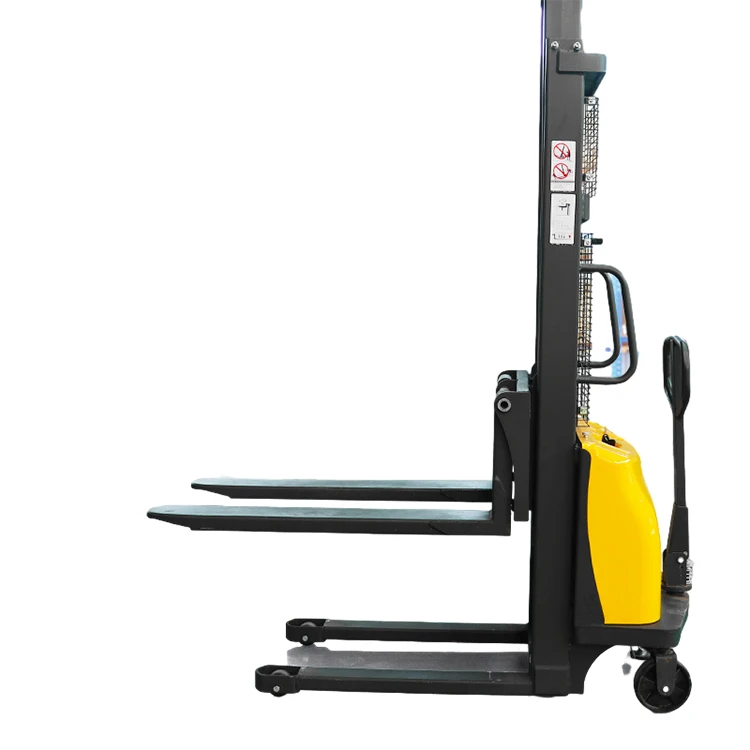 Small Electric Stacker Forklift lifting semi electric stackers pallet stacker walking type electric stacking truck forklift