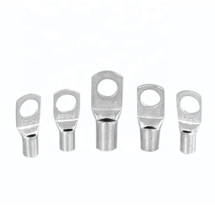 SC Copper Cable Lug Kit Bolt Hole Tinned Cable lugs Battery Terminals copper nose Wire connector