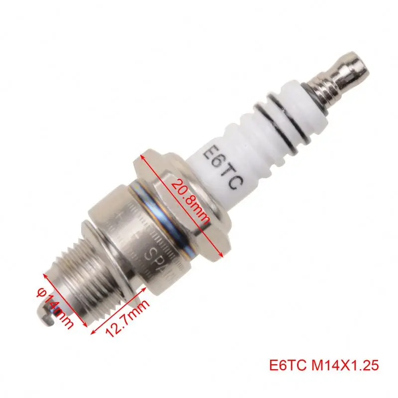 Hot Sale GOOFIT Spark Plug E6TC Replacement For 50-110cc ATV Ignition Plug Moped Scooter Go Kart Dirt Bike 4Pcs/Set