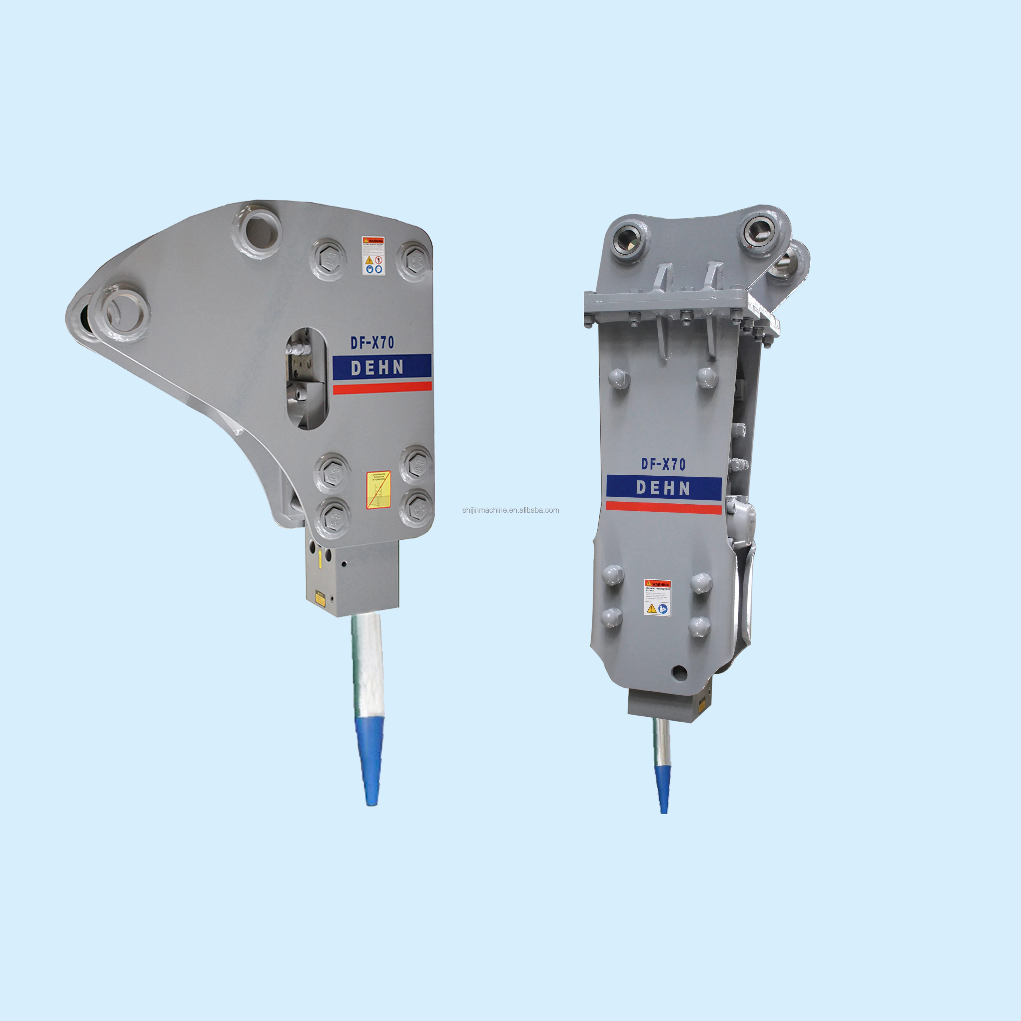 Yantai DEHN furukawa DF-X70A hydraulic breaker hammer with 75mm chisel for 6 ton excavator