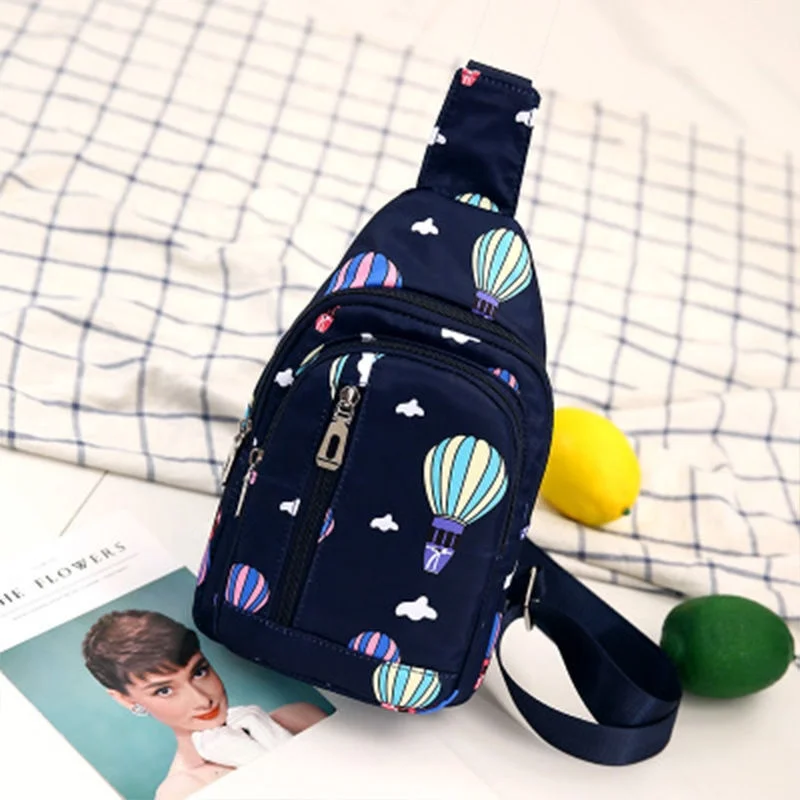 FSY New Fashion Women Chest Bag Outdoor Large Capacity Tablet Computer Single Shoulder bag Casual Oxford Cloth Messenger Bags