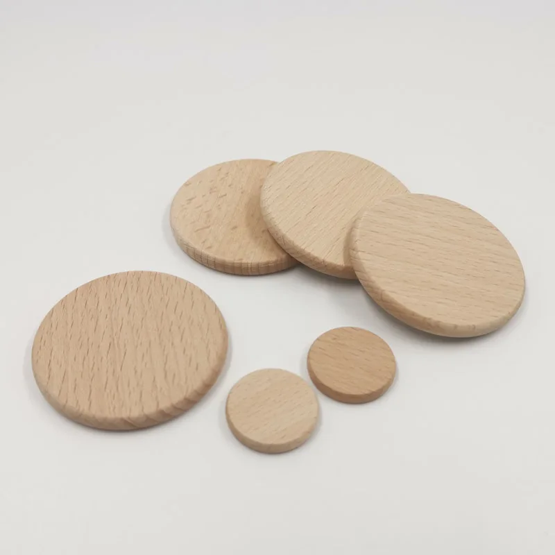 various size  custom natural beech wood circle  Discs for arts and Craft Projects