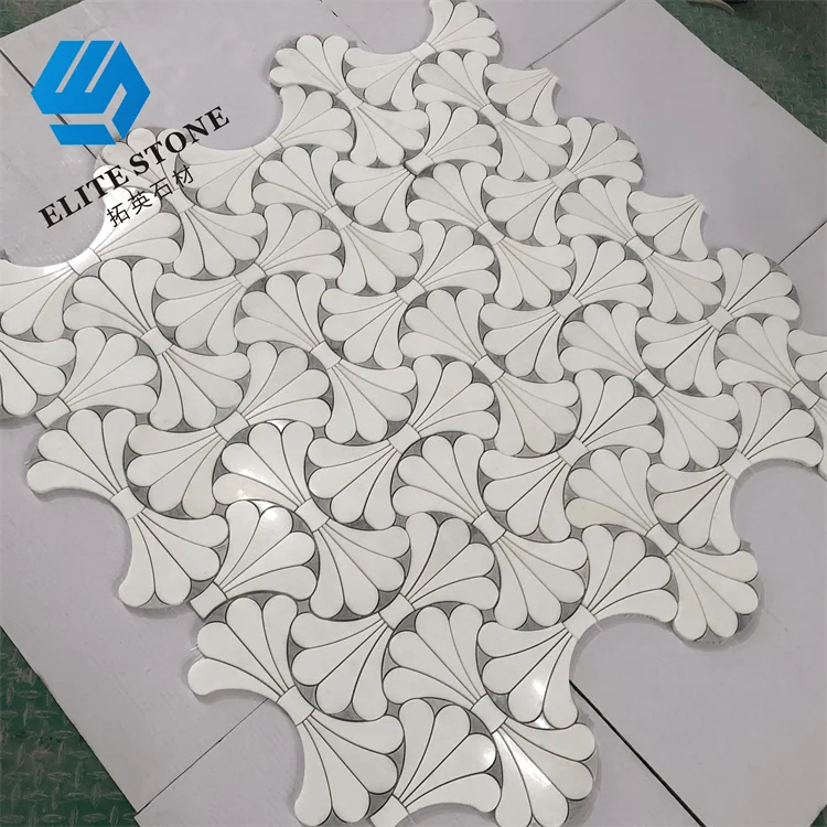 China Mixed Color Waterjet Marble Mosaic with Many Kinds of Pattern Wall Mosaic Tiles