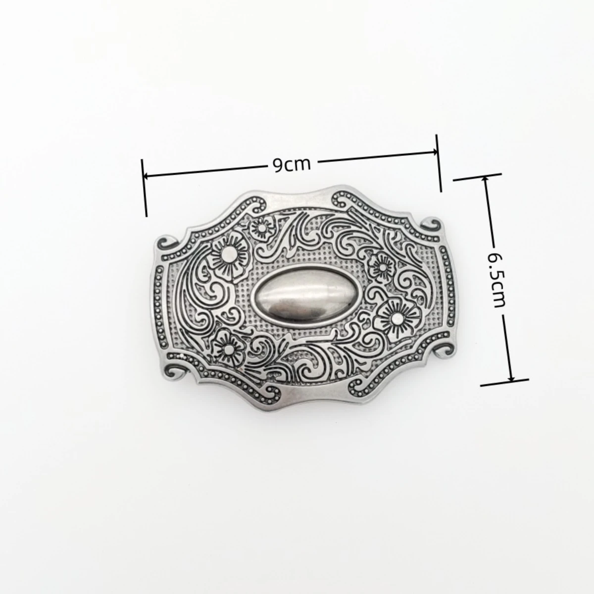 Casual belt buckle punk wind pressure flower alloy American retro belt buckle ANR Western cowboy Smooth belt buckle