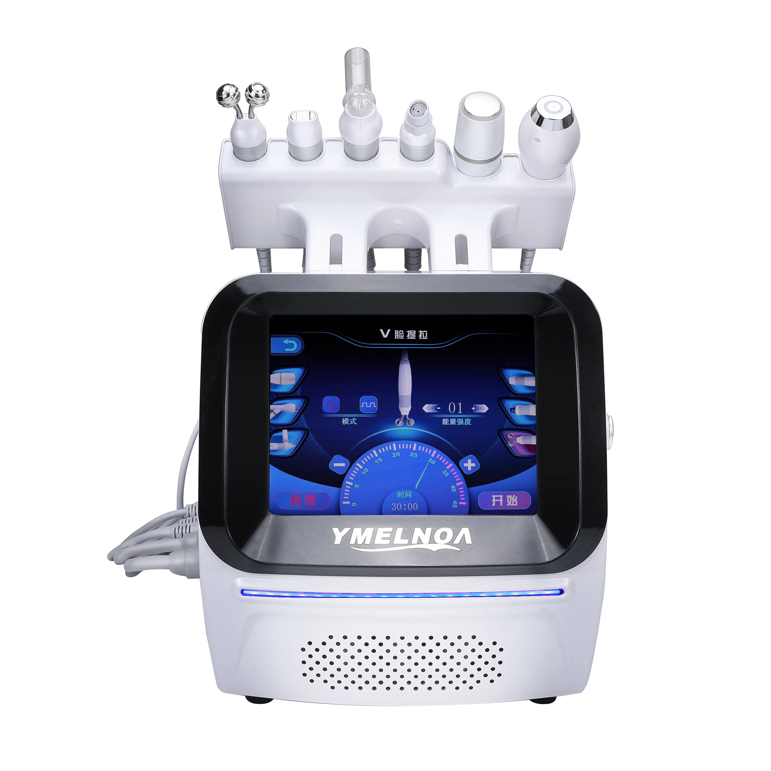 2024 6 in 1 oxygen therapy deep cleaning dermabrasion machine oxygen dermabrasion facial anti-aging machine hydradermabrasion