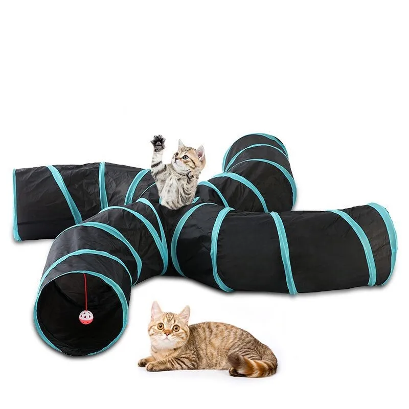 Wholesale In Stock Pet Products Foldable 3 Way 4 Way 5 Way Cat Tunnel Cat Toy
