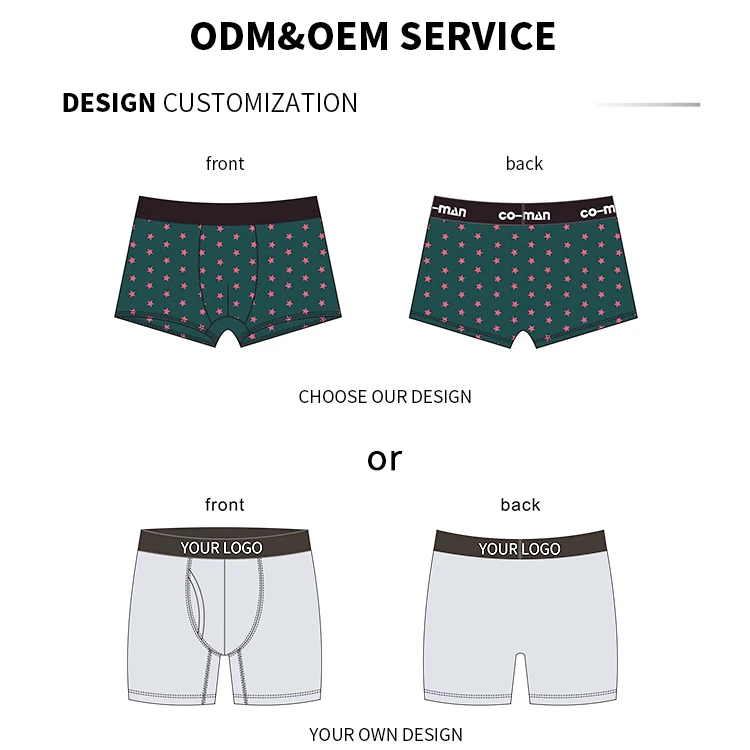 OEM plus size sublimation comfortable polyester fabric black design logo mens shorts custom men boys underwear boxer briefs