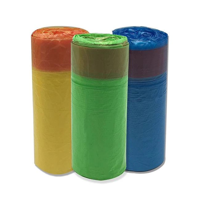 Обычная упаковка 55 галлонов мусорный мешок для мусора мешки для мусора с Кулиской