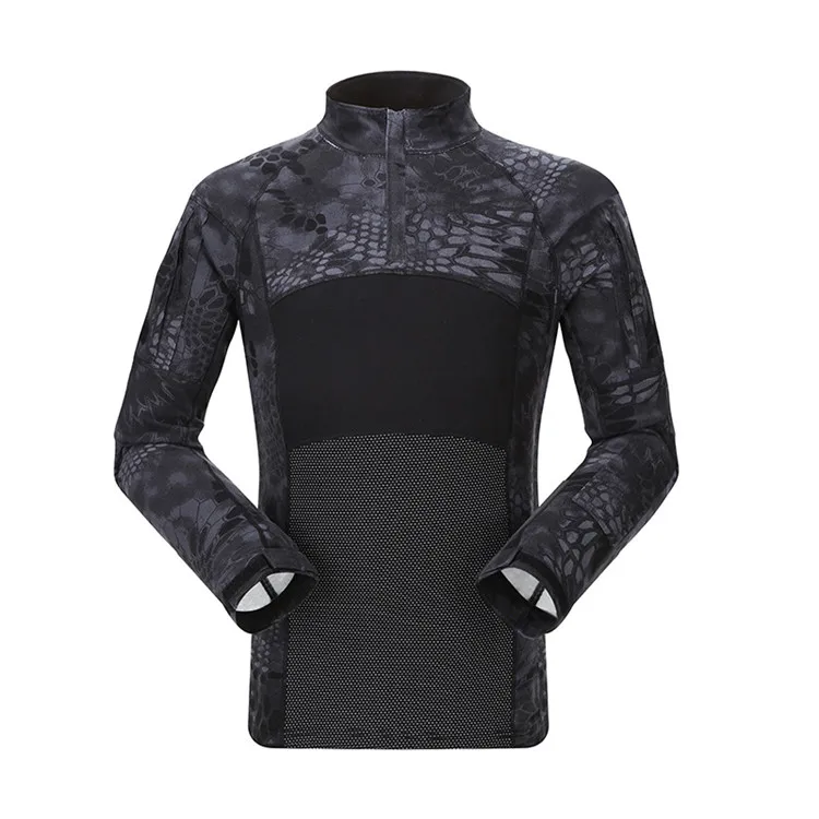 Long Sleeve Army CP Camouflage Frog Uniform ,Camo Shirt Combat Frog Style Tactical Shirt