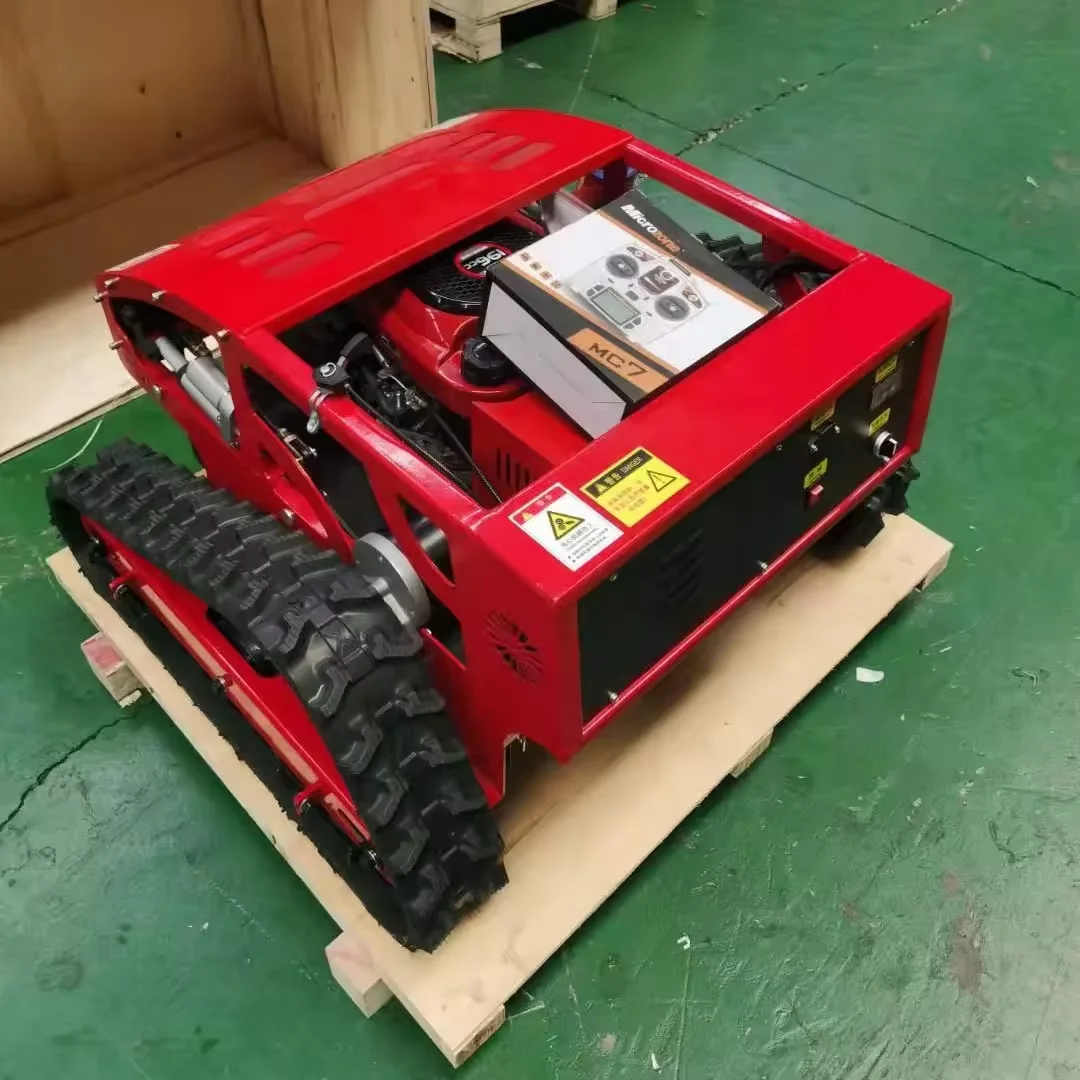 High Efficiency Automatic Electric Zero Turn Lawn Mowers Crawler Mower Remote Control Cordless Gasoline Engine Robot Lawn Mower