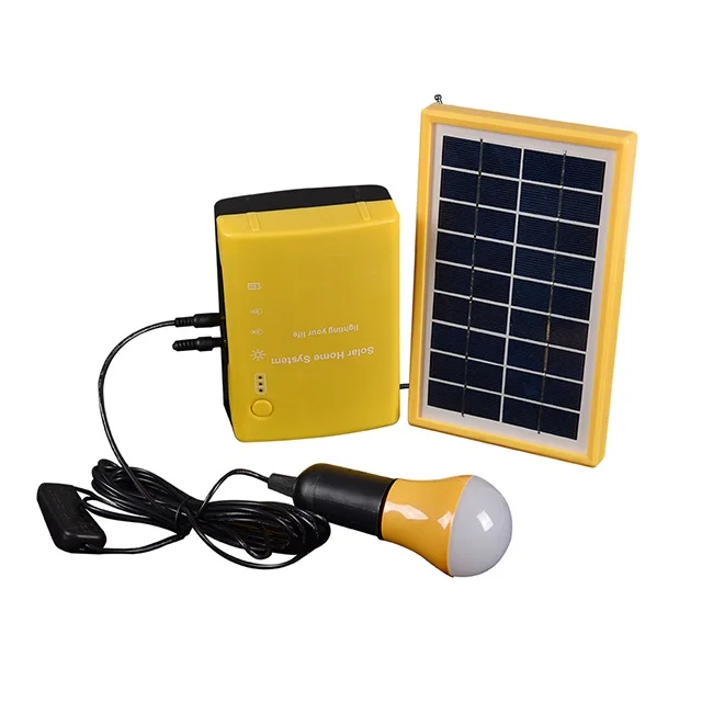 Mini Solar Generator With DC Led Bulbs 3W 7w 10w portable outdoor lighting system for Home Camping