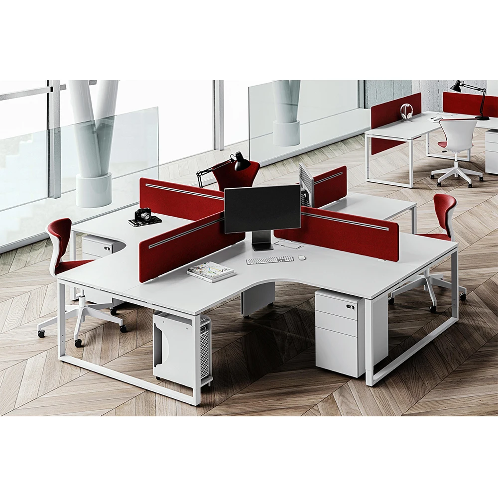 Morden working office cabicles workstation стол дизайн частные кабинки офисный с перегородкой