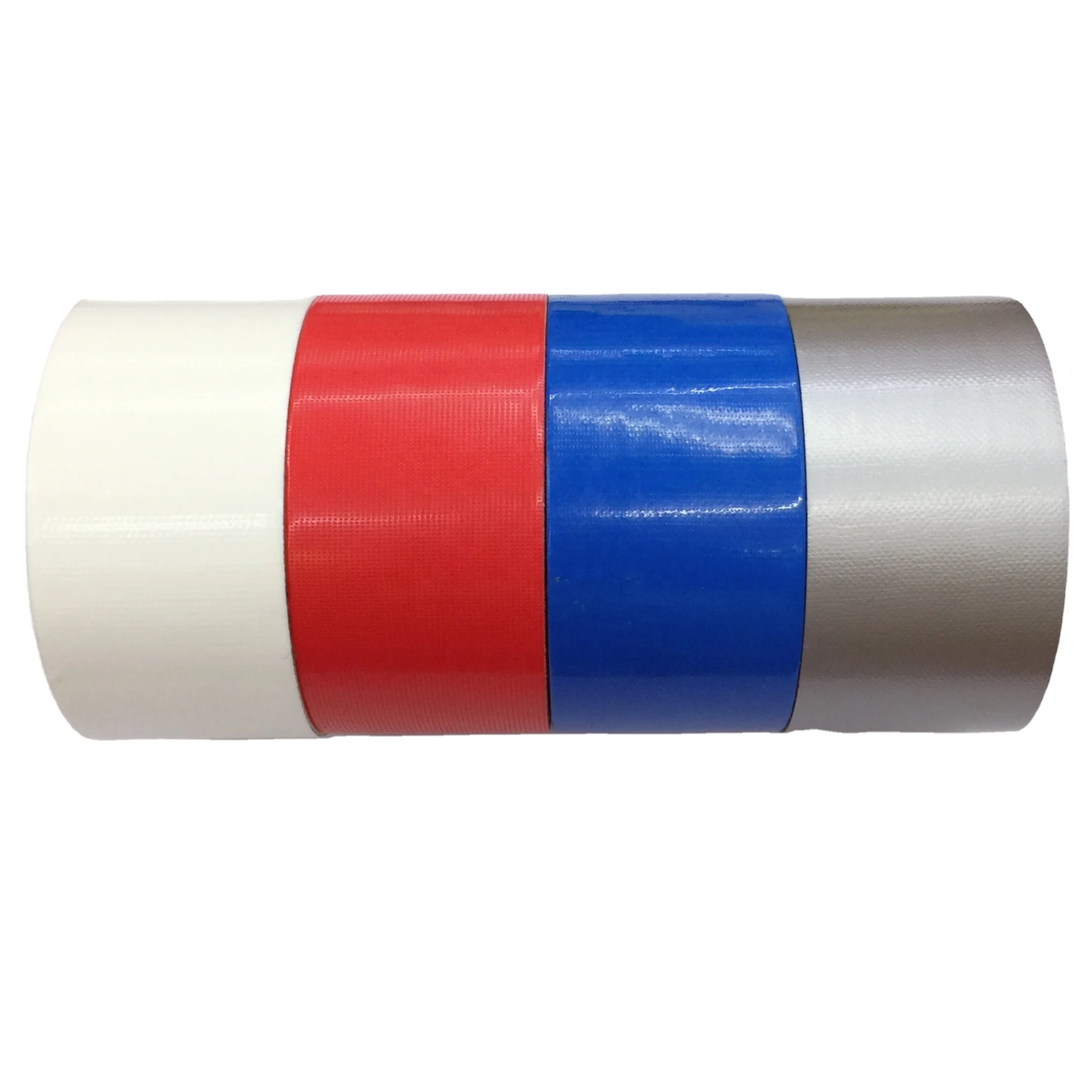 India hot sale strong sticky silver PE duct tape water-proof packing tape black book and carpet binding adhesive cloth tape