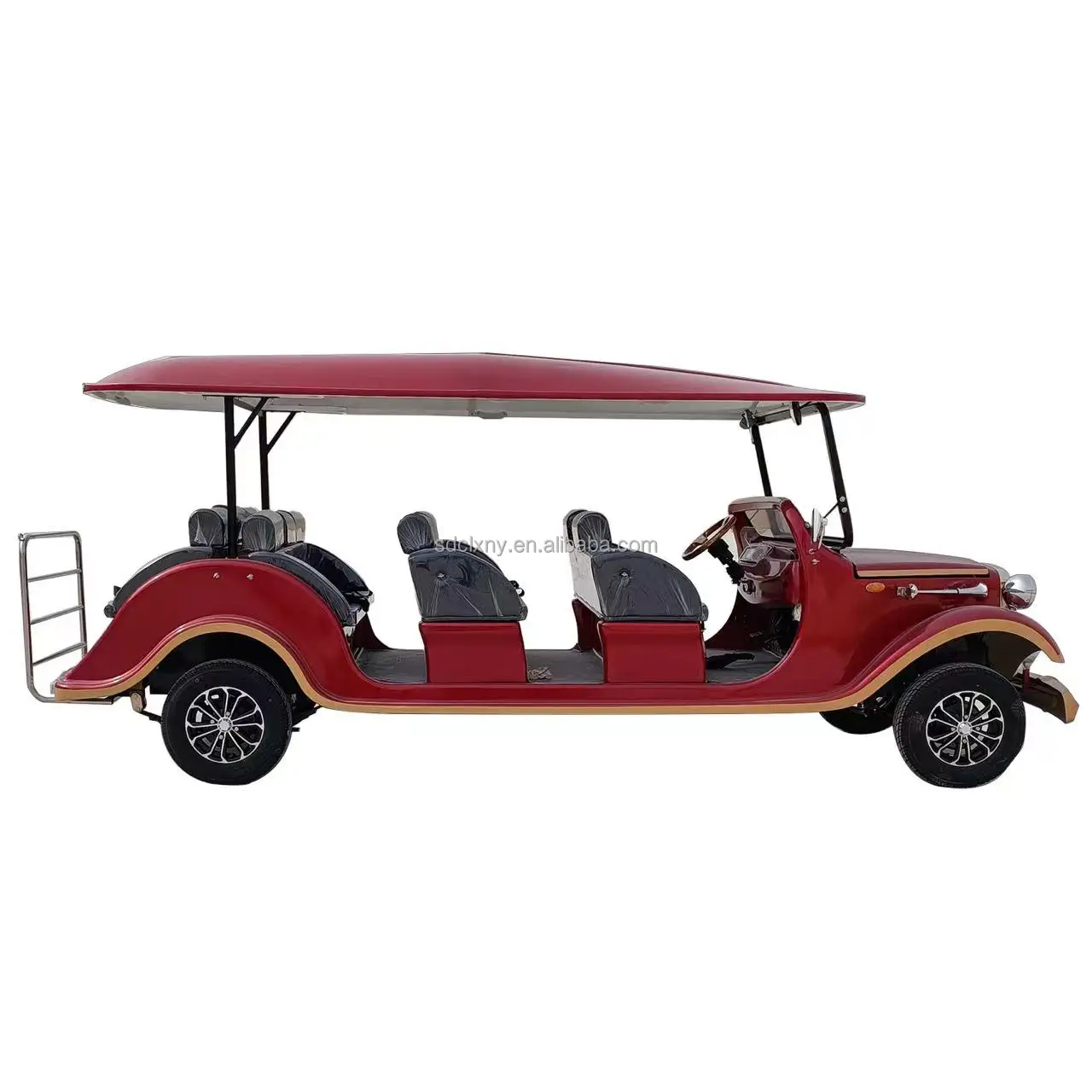CL Meidi 2024 New 11 Passengers 4000W Motor Luxury American Market Golf Cart Retro Classic Electric Car