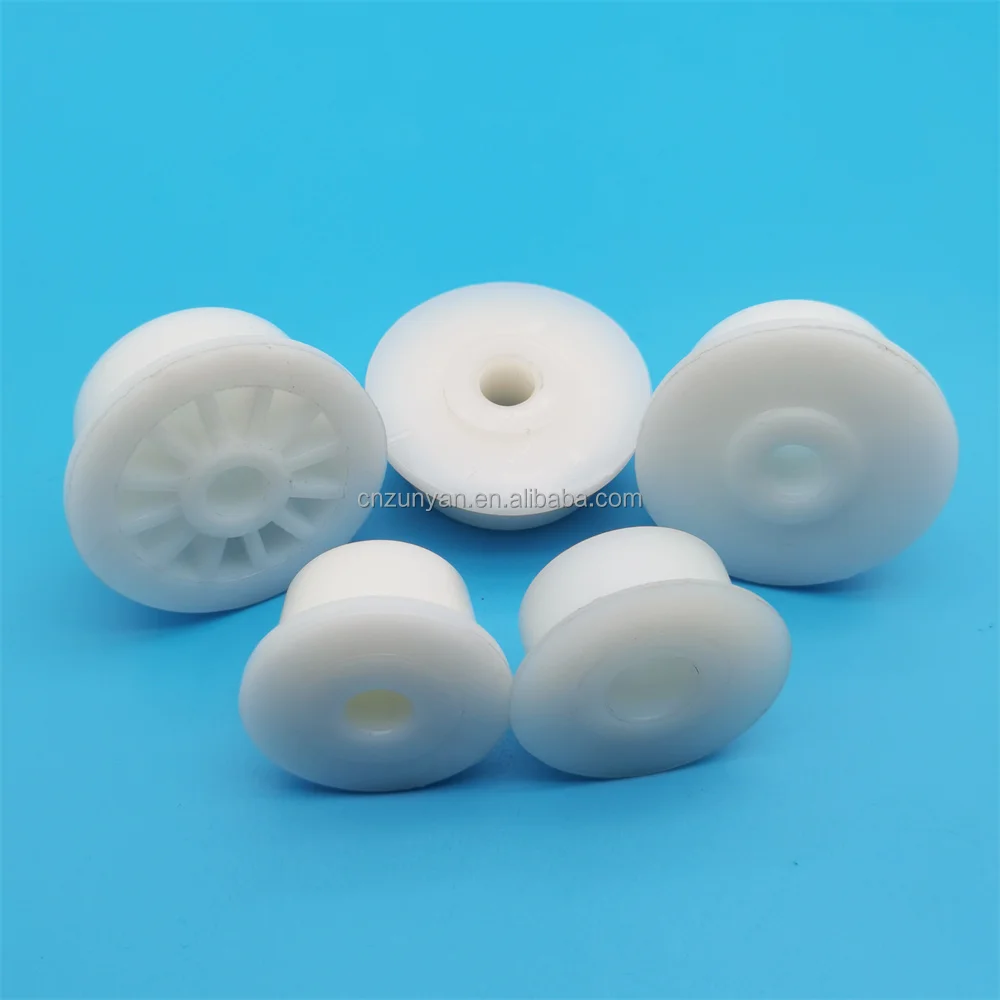 PA66 Injection Molded Nylon Wheel Reinforced PA Wheel Plastic MC Wear Resistant Nylon Injection Moulding Service Moulding Parts