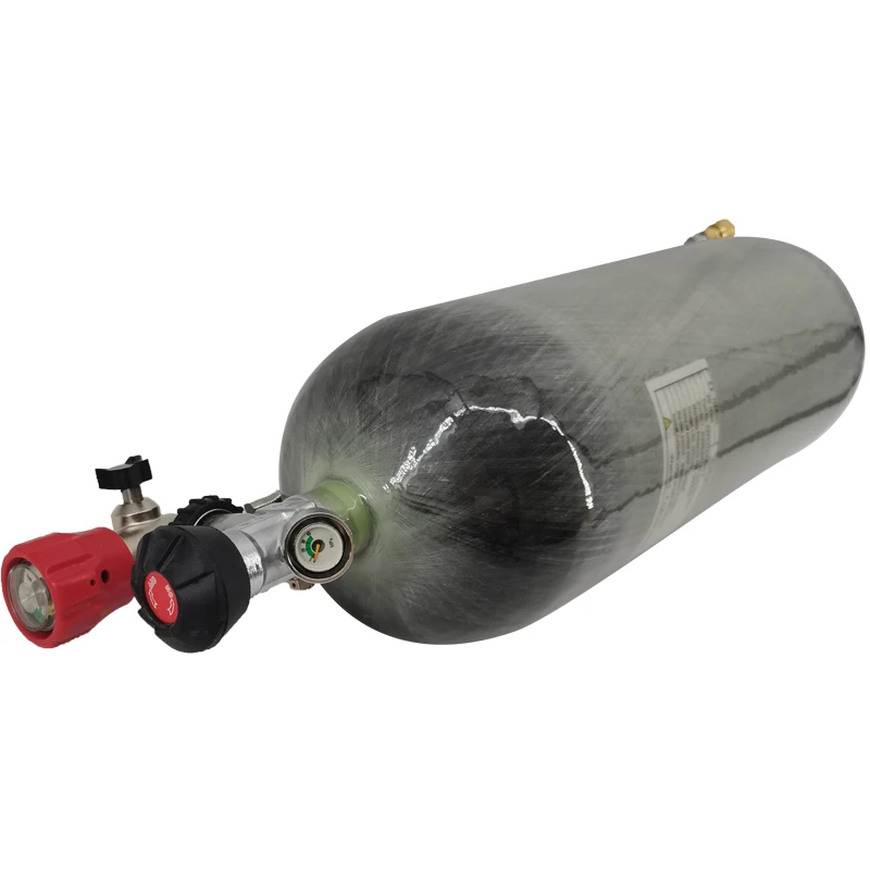 9L CE fully wrapped carbon fiber cylinder 4500psi 30mpa paintball pcp hunting gas cylnder senapan angin pcp