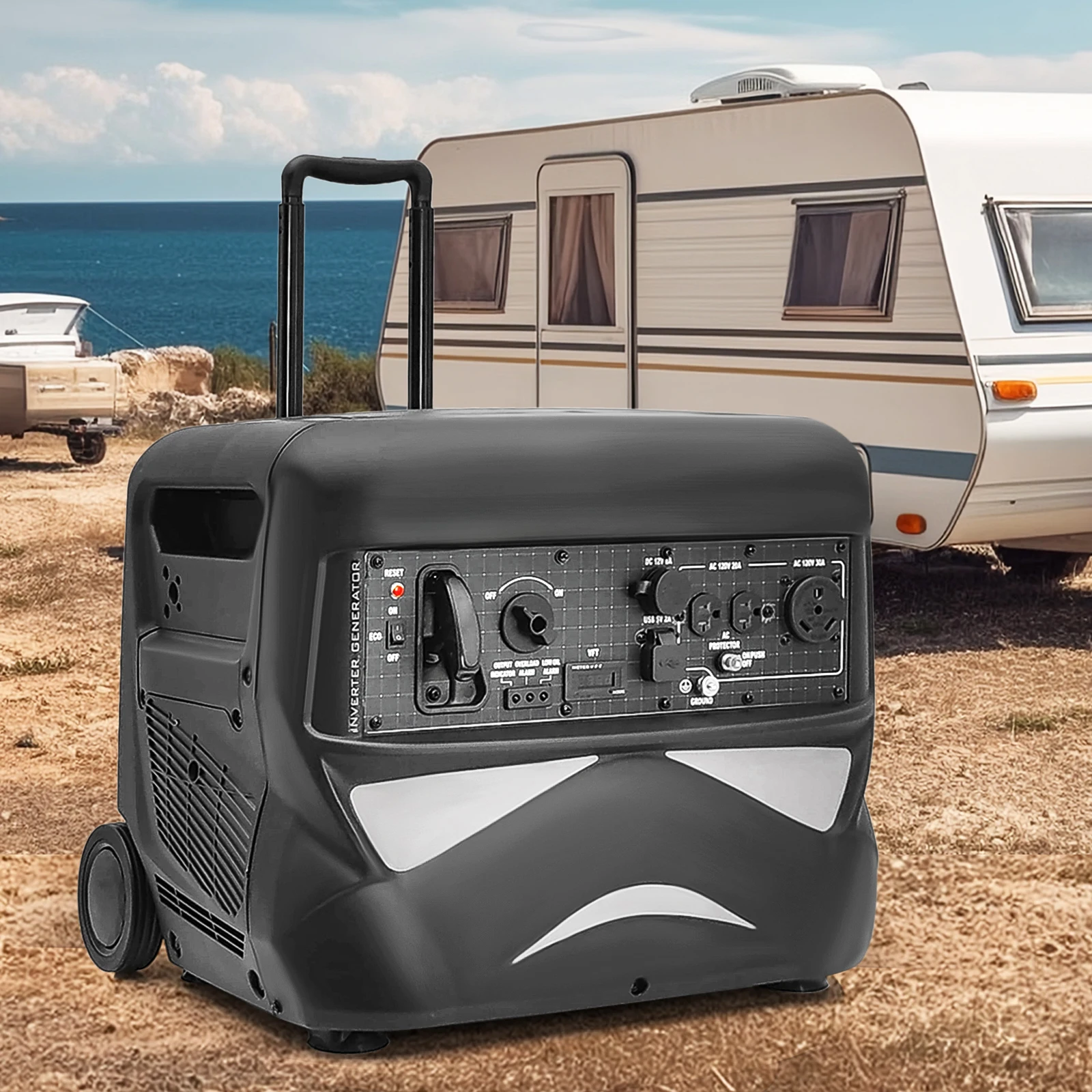 Цифровой инверторный генератор 4kw 4kva 230 В бесшумного типа портативный инвертор бензиновый генератор