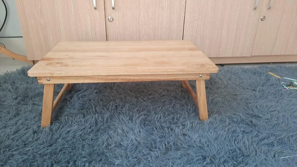 Folding Picnic Wood Outdoor Table Vietnam Rubber Wood Table wooden laptop table