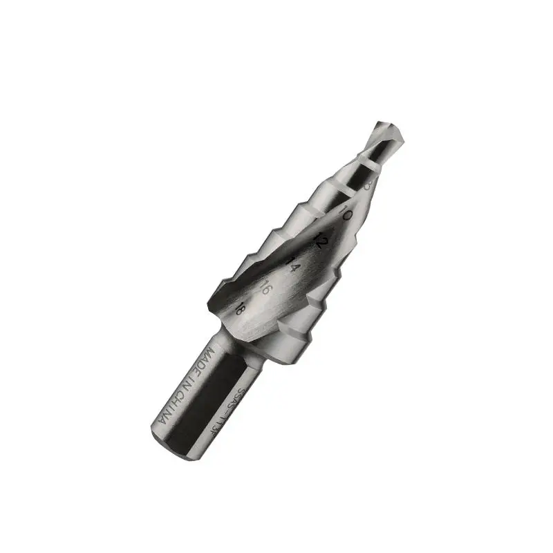 High Quality M35 HSS Spiral Step Drill Bit Set 6mm Diameter Double SDS Plus Carbide Material Masonry Plastic Metal Marble