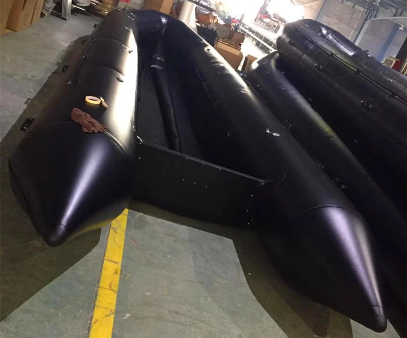 8m aluminum floor inflatable boat with high pressure PVC air tube