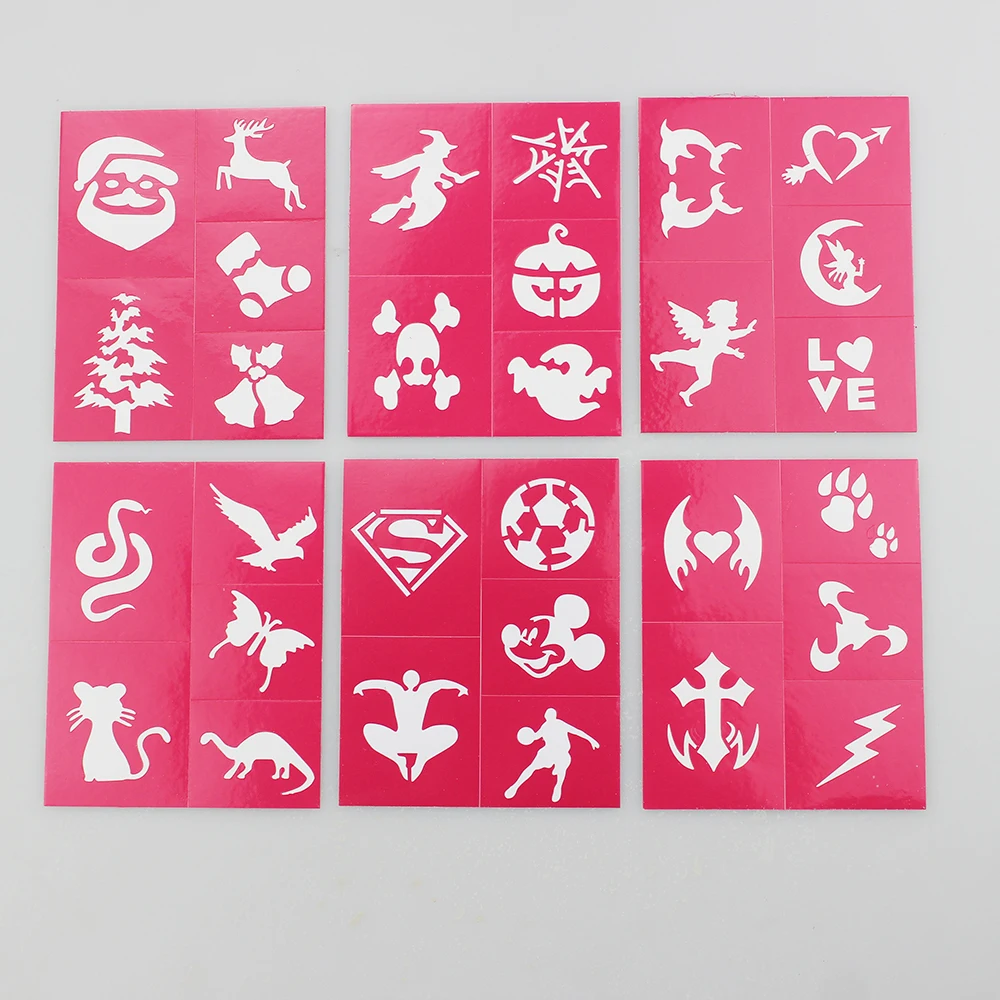 Body Art Henna Tattoo Stencil Reusable For Glitter Airbrush Tattoo Temporary  Template Sticker