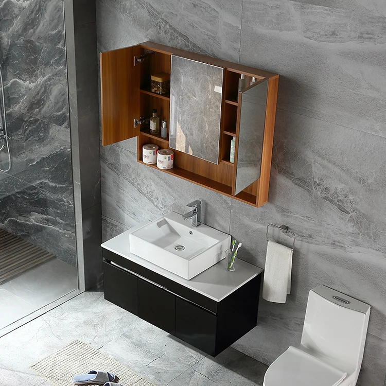 Economical Wall Mounted Vanity Cosmetic Mirror Cabinet For Hotel Bathroom