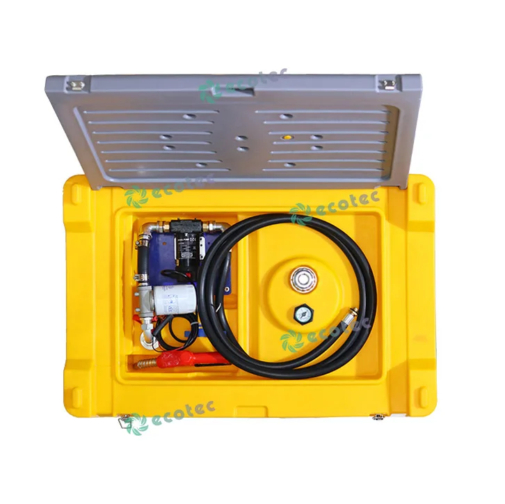 Ecotec 220L/480L Mini Fuel Tank with Gasoline Transfer Pump Fuel Diesel Water Oil Tank for Truck Refueling
