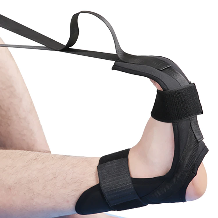 Custom Fabric Leg Stretcher Foot and Calf Stretching Strap for Plantar Fasciitis , Heel Spurs, Foot Drop