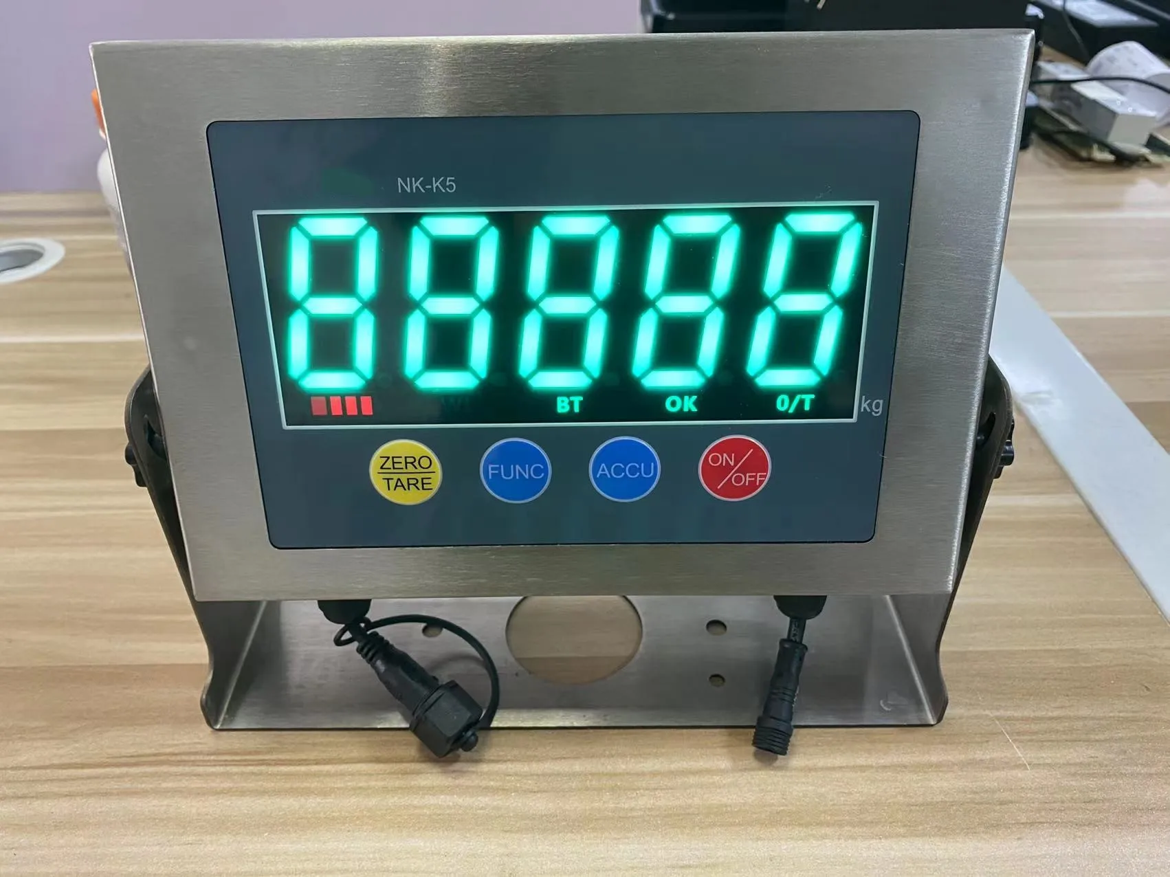 Large LED Display Stainless Steel Waterproof Digital Weighing Indicator for Floor Scales Bench Scale
