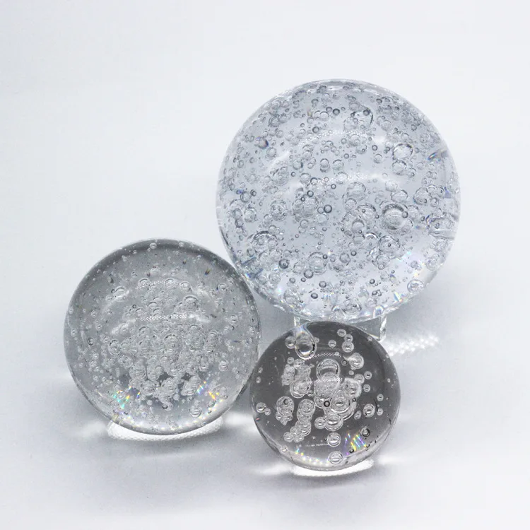 JY crystal crafts оптовая продажа Профессиональный Мульти-Спецификация стеклянный шар-пузырь со стеклянной основой