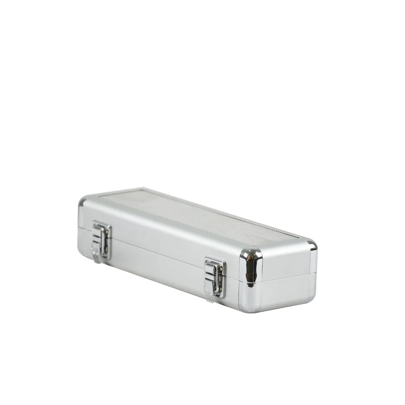 Custom portable silver aluminium small metal attache briefcase hard case
