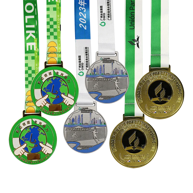 High Quality OEM Customized Medal With Ribbon Custom Sport Snooker Snowboarding Speedway Squash Star Swimming Medals