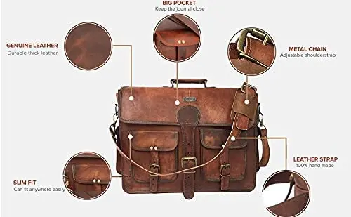 Men business bags executive man womens leather briefcase outdoor travel for lawyers