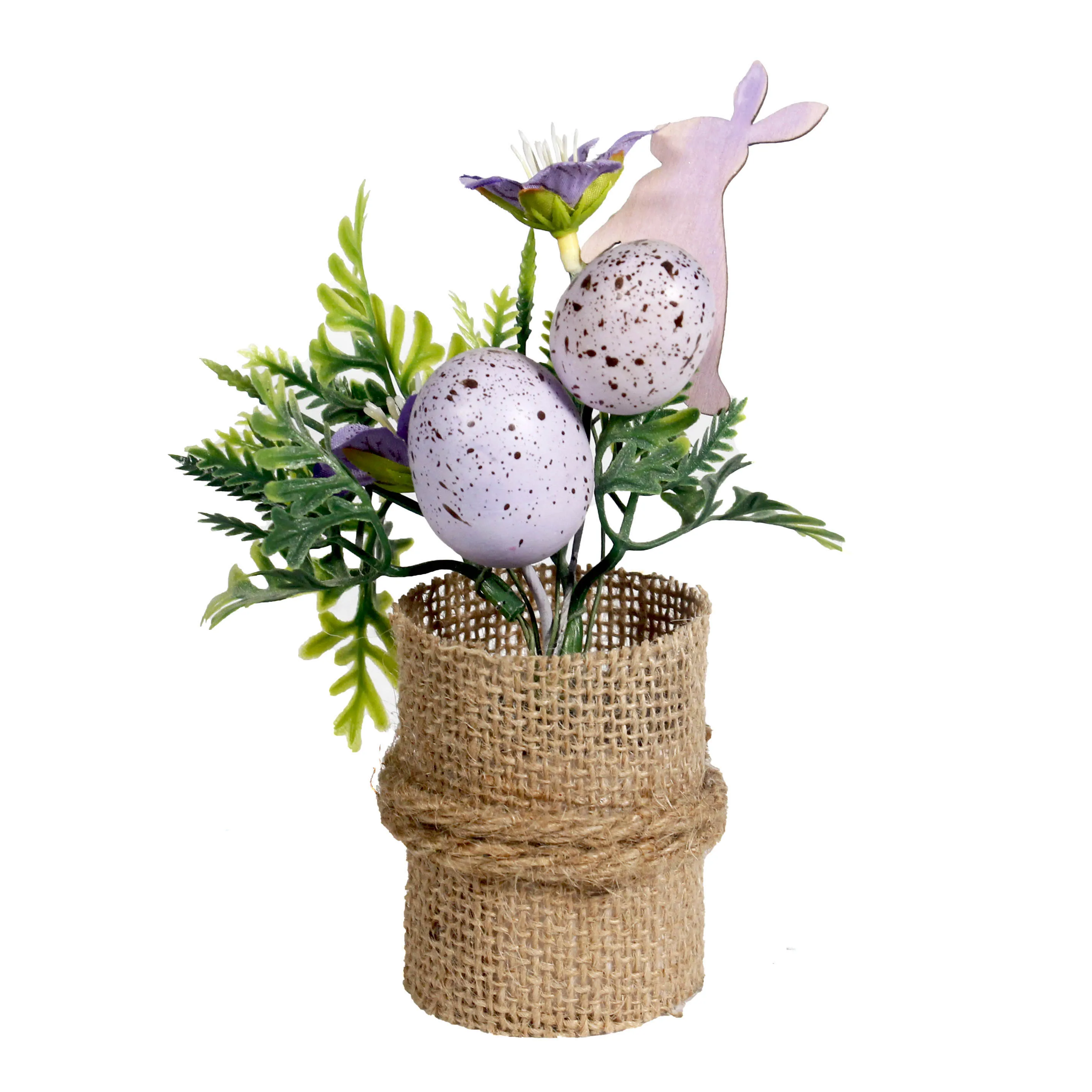 Wholesale Easter Eggs Handmade Floral Pot Holiday Decoration Hot Selling Hand Painted Easter Egg