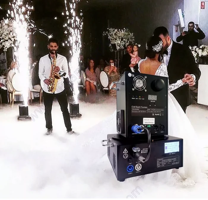 Машина для холодного фонтана свадебной вечеринки светодиодная машина искроя сцены спецэффекты холодные Спарки