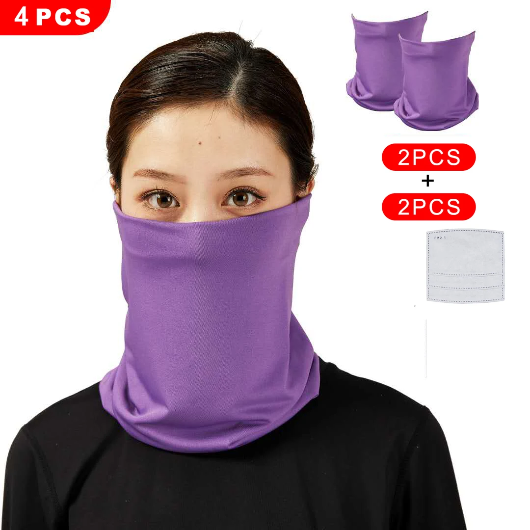 
fashionable gaiter with ear loop customize tube bandana UV protective face cover scarf 
