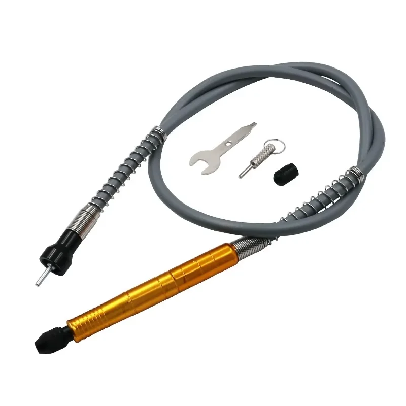 Soft Flex Shaft Grinder Flexible Shaft with 0.3-3.2mm Drill Chuck Handle for Dremel Electrical Tools Accessories