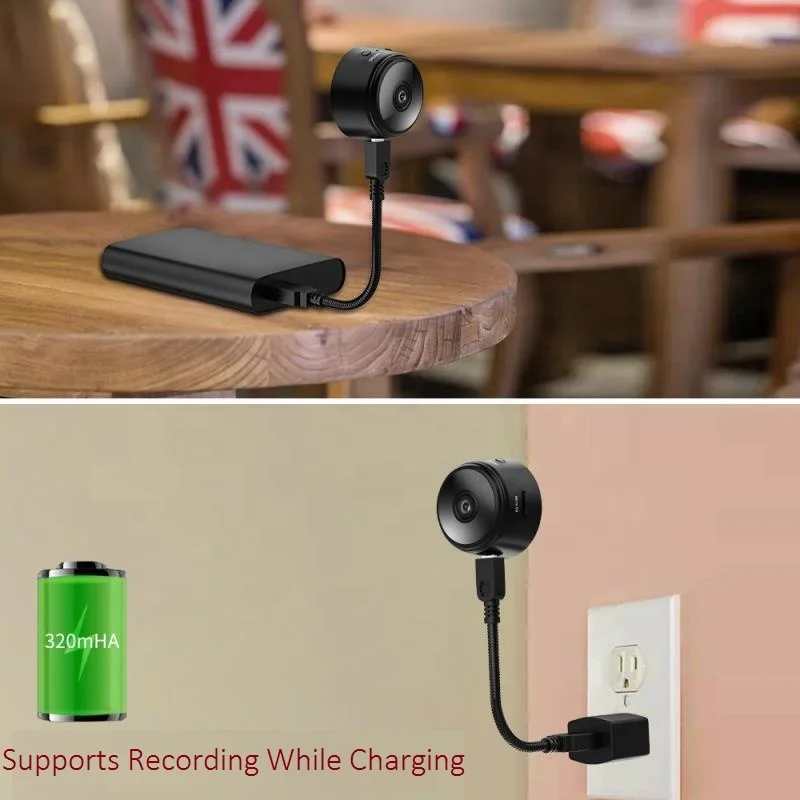 
Mini Wireless Wi-Fi IP Hidden Camera Home Security Camcorder Full HD 1920x1080P 