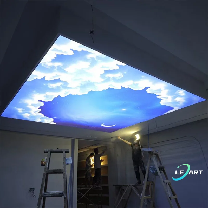 Пользовательские 3D потолочные обои голубое небо белое облако потолочная роспись съемные для гостиной и спальни