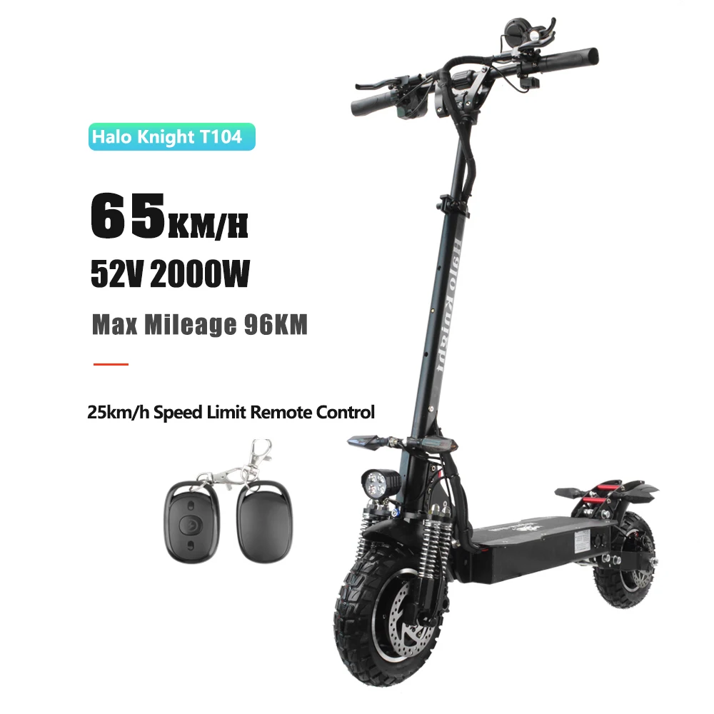 Electric Scooter EU Warehouse Voltage Lock 60CM Dovetail Handlebar Electric Scooter 2000 W 52V Trottinette Electrique