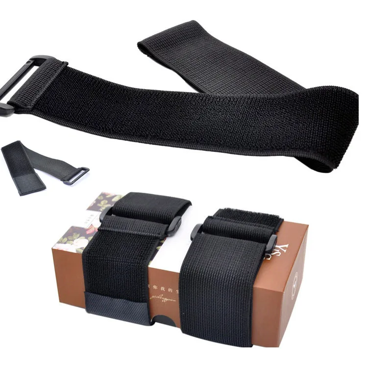 2022 Hot Selling Facebook Factory Suppliers Black Hook And Loop Non-Slip Elastic Arm Band Cable Tie With Metal Buckle